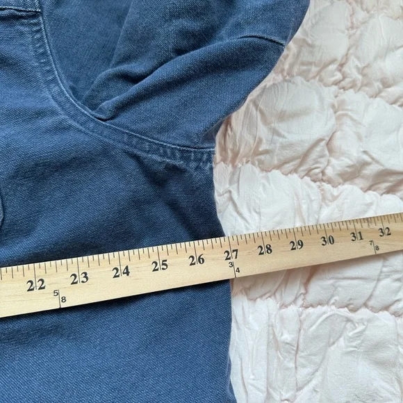 Vintage L.L. Bean Canvas Barn Chore Jacket Navy Men’s L Tall USA H148 - Picture 5 of 9